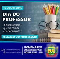 15 DE OUTUBRO - DIA DO PROFESSOR