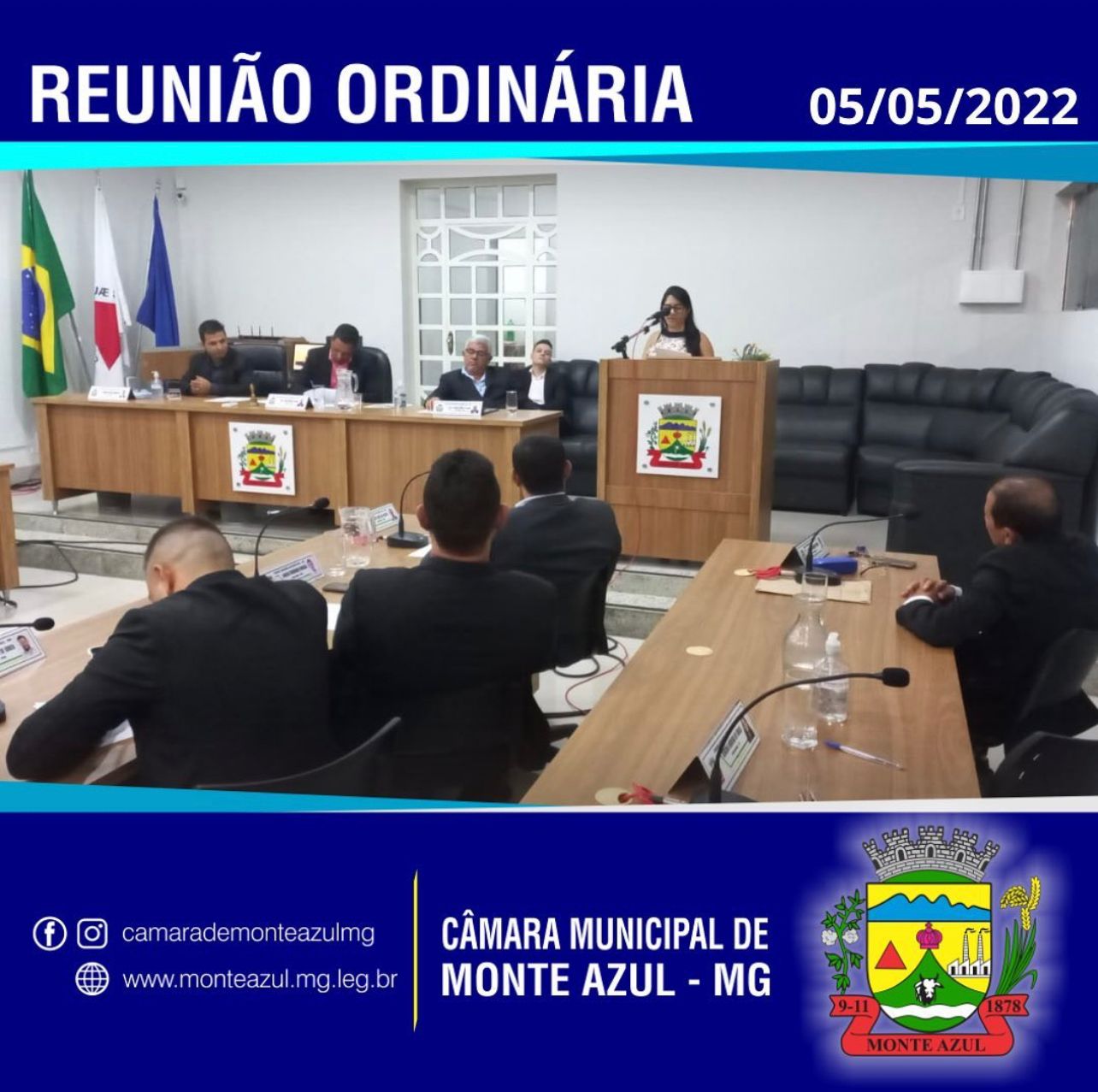 7ª REUNIÃO ORDINÁRIA - CÂMARA MUNICIPAL DE MONTE AZUL/MG 05/05/2022