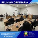 REUNIÃO ORDINÁRIA CÂMARA MUNICIPAL DE MONTE AZUL/MG - 07/03/2022