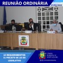 REUNIÃO ORDINÁRIA CÂMARA MUNICIPAL DE MONTE AZUL/MG - 21/02/2022